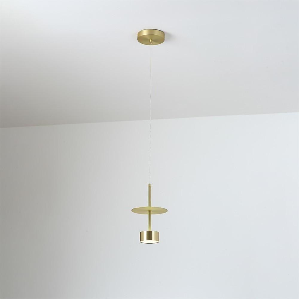 Orla | Pendant Light for Kitchen Island | Industrial Gold, LED, 1-Lamp