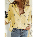 Ondine | Women's Blouse | Long Sleeve, Button-Front | Printed & Solid