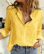 Ondine | Women's Blouse | Long Sleeve, Button-Front | Printed & Solid