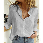 Ondine | Women's Blouse | Long Sleeve, Button-Front | Printed & Solid