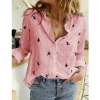 Ondine | Women's Blouse | Long Sleeve, Button-Front | Printed & Solid