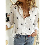 Ondine | Women's Blouse | Long Sleeve, Button-Front | Printed & Solid