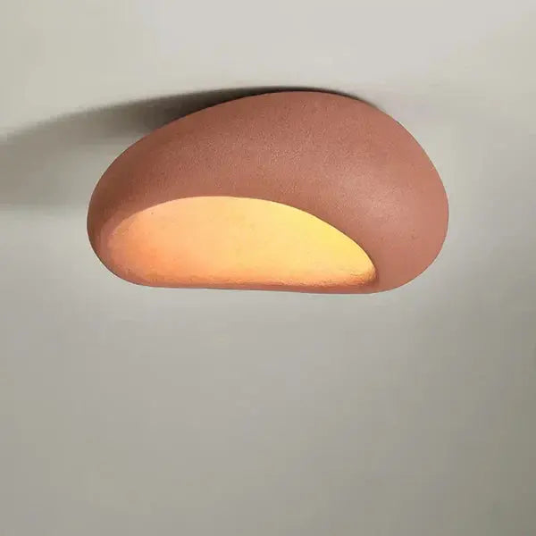 Ceramic Ceiling Light Wabi-Sabi Organic Minimalist