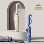 Umbrella Windproof Automatic Folding Carabiner Clip Reflective Strip
