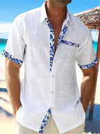 Men Lightweight Breathable Relaxed Fit Casual Long Sleeve Shirt