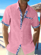 Men Lightweight Breathable Relaxed Fit Casual Long Sleeve Shirt