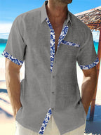 Men Lightweight Breathable Relaxed Fit Casual Long Sleeve Shirt