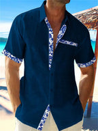 Men Lightweight Breathable Relaxed Fit Casual Long Sleeve Shirt