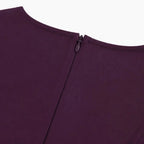 Midi Dress Women Square Neck A Line Flared Sculpted Waist