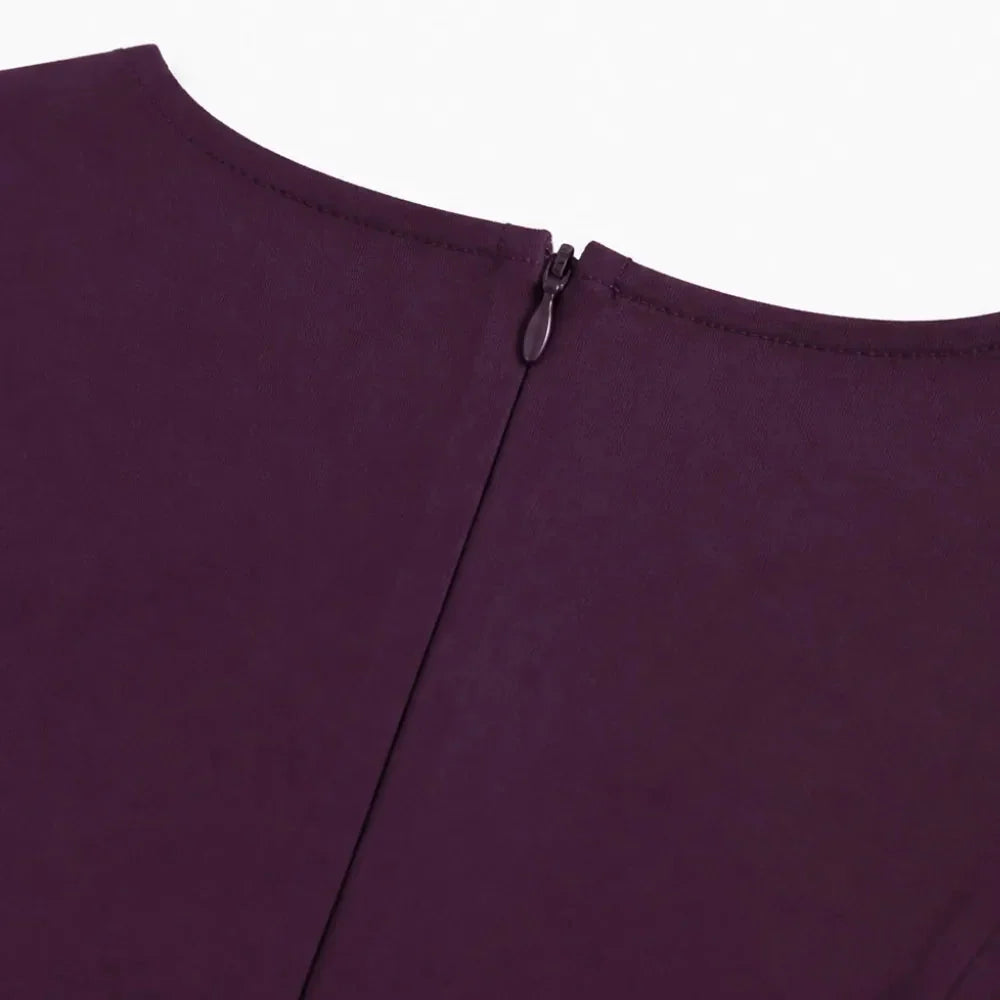Midi Dress Women Square Neck A Line Flared Sculpted Waist
