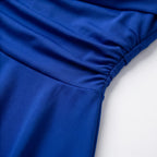 Mini Dress Women Ruched Cowl Neck Spaghetti Strap A Line Party
