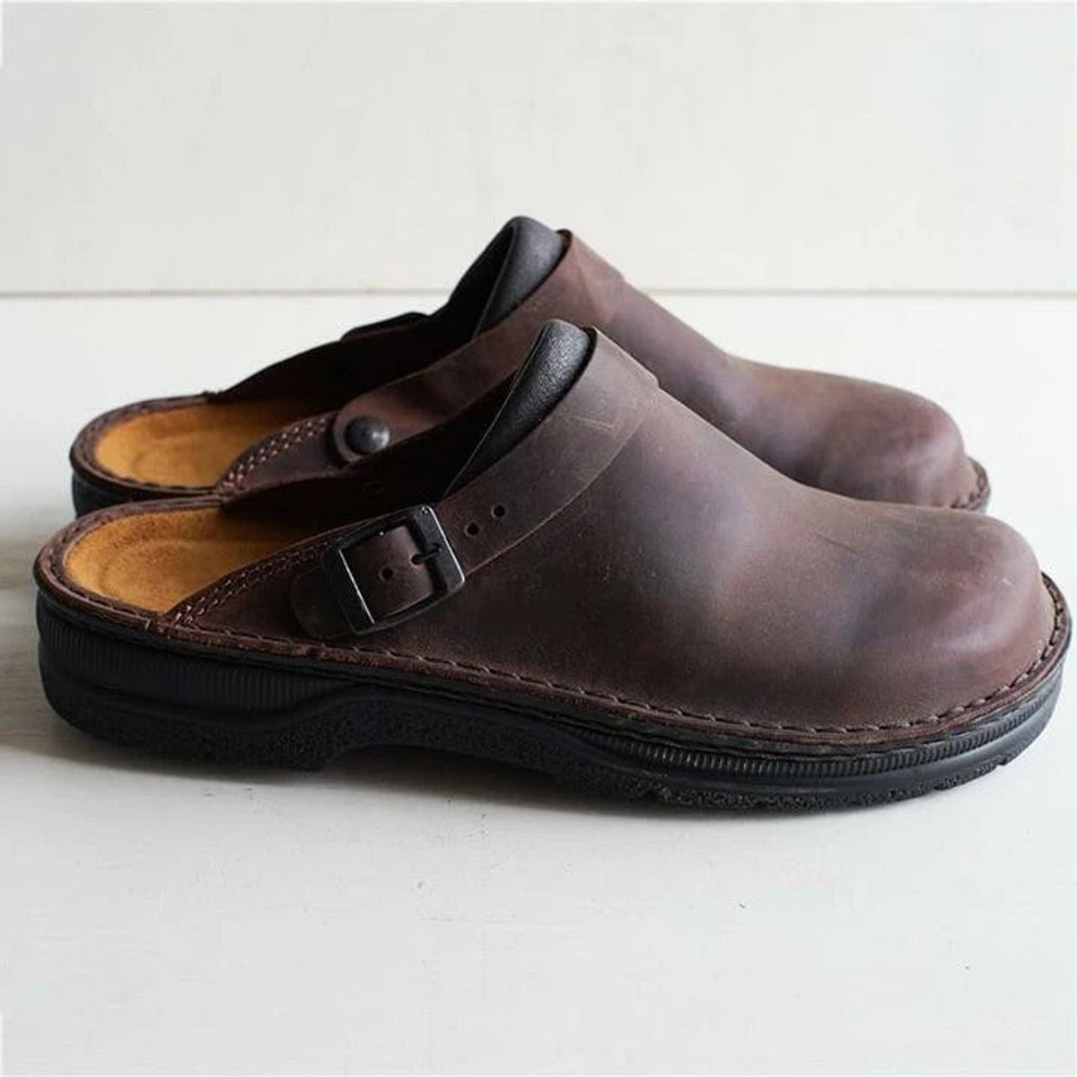 Womens Leather Clogs | Orthopedic Slip-On Mules