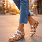 Glitter Orthopedic Sandals for Women | Slip-On Comfort Sandals
