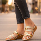 Glitter Orthopedic Sandals for Women | Slip-On Comfort Sandals