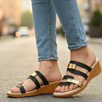 Glitter Orthopedic Sandals for Women | Slip-On Comfort Sandals