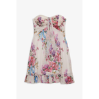 Cocktail Dress Women Floral Strapless Mini Wedding Guest Summer