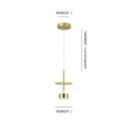Orla | Pendant Light for Kitchen Island | Industrial Gold, LED, 1-Lamp