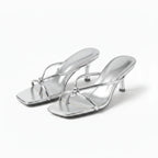 Juno | Women's Heeled Sandals | Orthopedic, Knot Strap | Open Toe