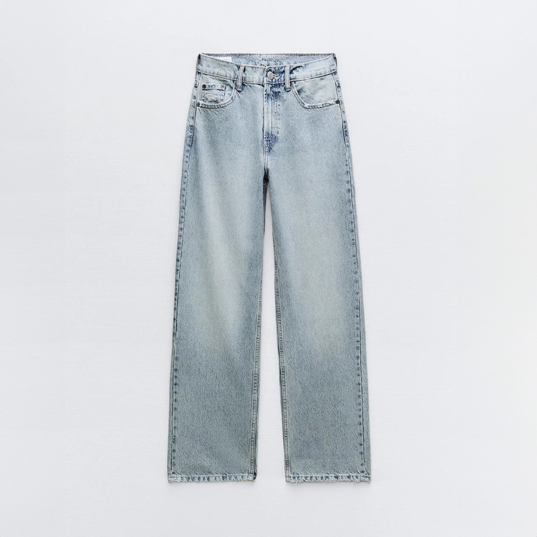 Xena | Women's Ripped Jeans | Vintage, Straight Leg, Light Blue Denim